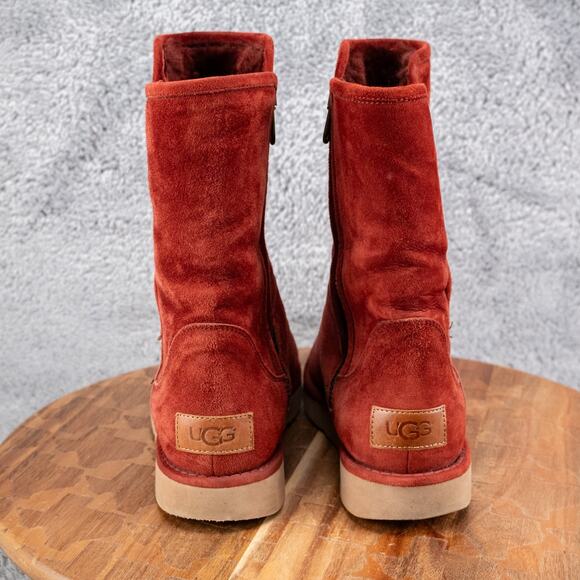 Ugg Italian Luxe Collection Abree Short Shearling Boots 1009250 Women's Size 6 - Picture 4 of 6